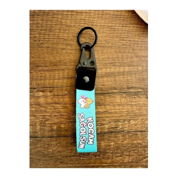 KOCAM SAĞOLSUN Tasarımlı Kumaş Otomobil Motorsiklet Anahtarlık