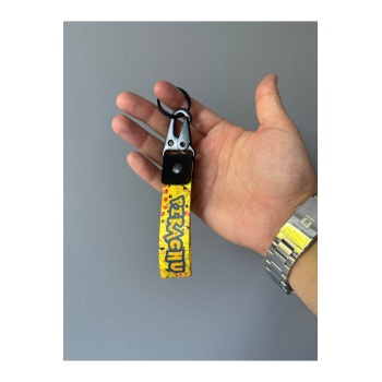 Pikaçu Tasarımlı Kumaş Otomobil Motorsiklet Anahtarlık