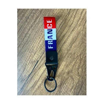 FRANCE Tasarımlı Kumaş Otomobil Motorsiklet Anahtarlık
