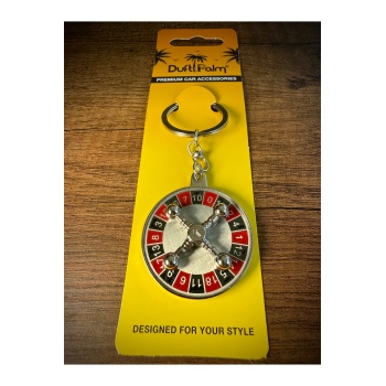 Rulet Çarkı Tasarımlı Şık Anahtarlık ve Aksesuar