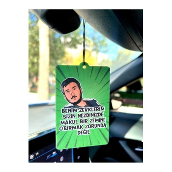 Gibi Yılmaz Benim Zevklerim Sizin Nezdinizde Tasarımlı Oto Kokusu Ve Aksesuarı (yenilenen Tasarım