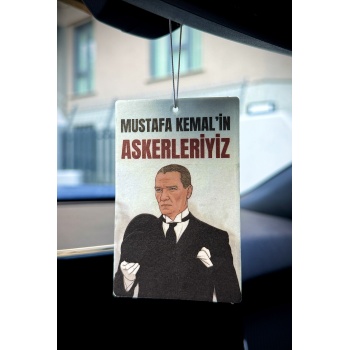 MUSTAFA KEMALİN ASKERLERİYİZ TASARIMLI ARAÇ KOKUSU
