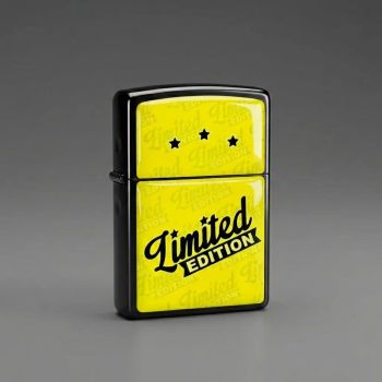 Limited Edition Tasarımlı Benzinli Siyah Çakmak