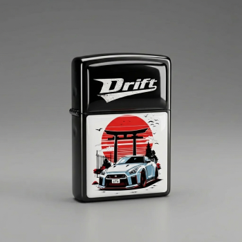 DRIFT Tasarımlı Benzinli Siyah Çakmak