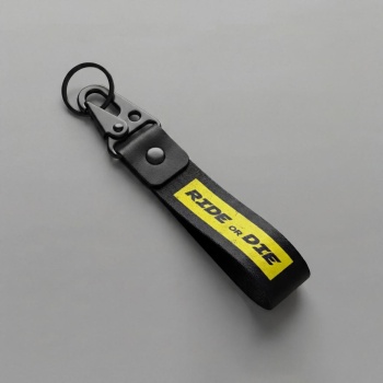 RİDE OR DİE Tasarımlı Kumaş Otomobil Motorsiklet Anahtarlık