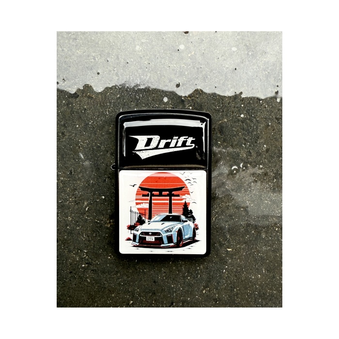 DRIFT Tasarımlı Benzinli Siyah Çakmak