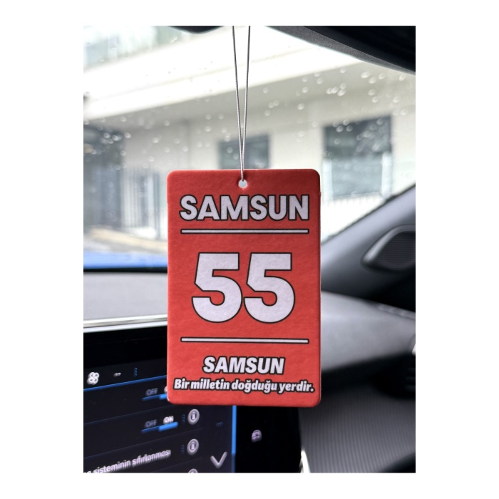 55 SAMSUN MEMLEKET TASARIMLI OTO KOKUSU DEKORATİF ARAÇ KOKUSU VE AKSESUARI