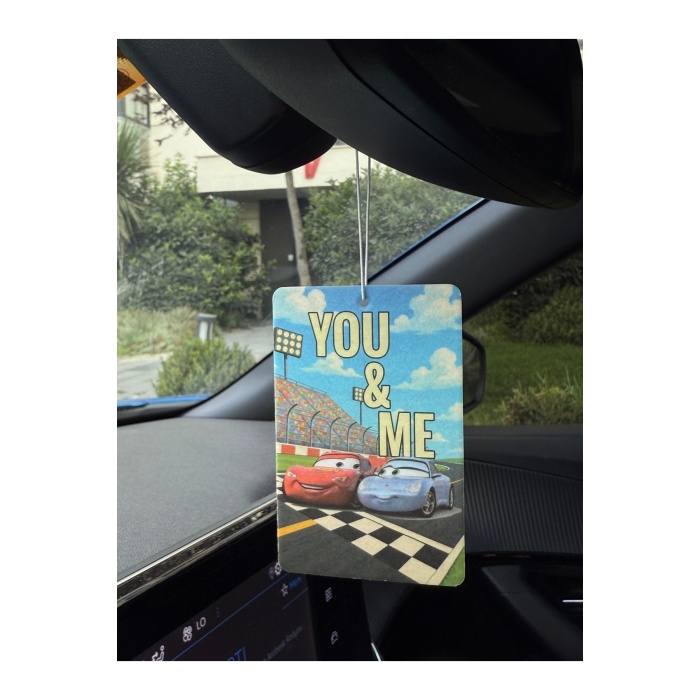 YOU & ME ŞİMŞEK MCQUEEN & SALLY TASARIMLI ARAÇ KOKUSU VE OTO AKSESUARI