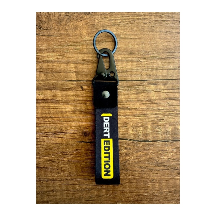 DERT EDITION Tasarımlı Kumaş Otomobil Motorsiklet Anahtarlık