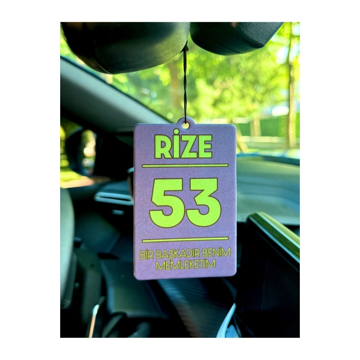 53 RİZE MEMLEKET TASARIMLI OTO KOKUSU DEKORATİF ARAÇ KOKUSU VE AKSESUARI