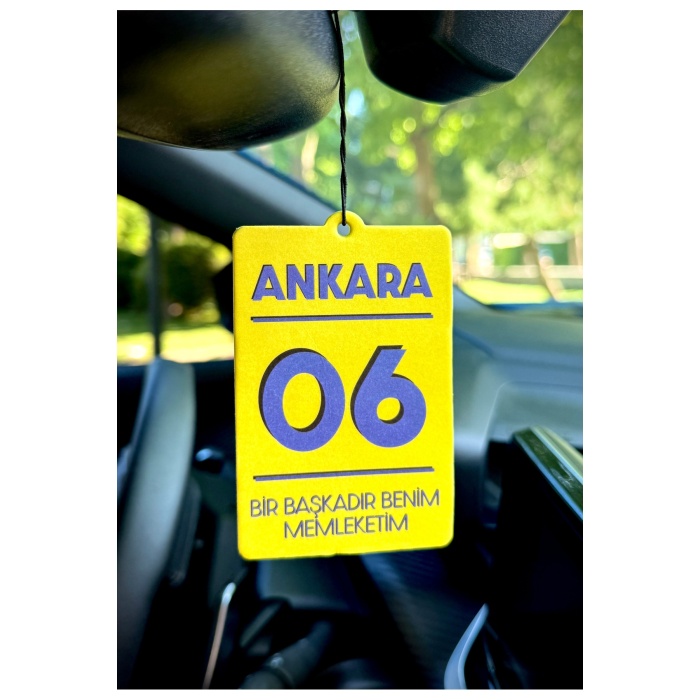 06 ANKARA MEMLEKET TASARIMLI OTO KOKUSU DEKORATİF ARAÇ KOKUSU VE AKSESUARI