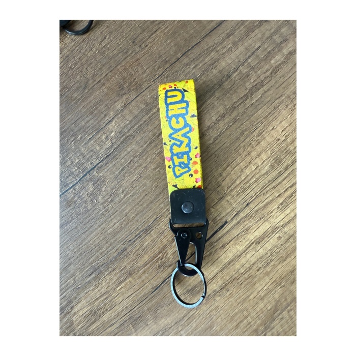 Pikaçu Tasarımlı Kumaş Otomobil Motorsiklet Anahtarlık