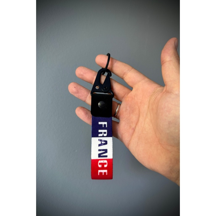 FRANCE Tasarımlı Kumaş Otomobil Motorsiklet Anahtarlık