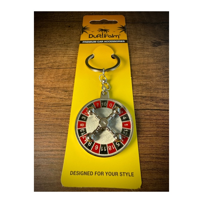 Rulet Çarkı Tasarımlı Şık Anahtarlık ve Aksesuar
