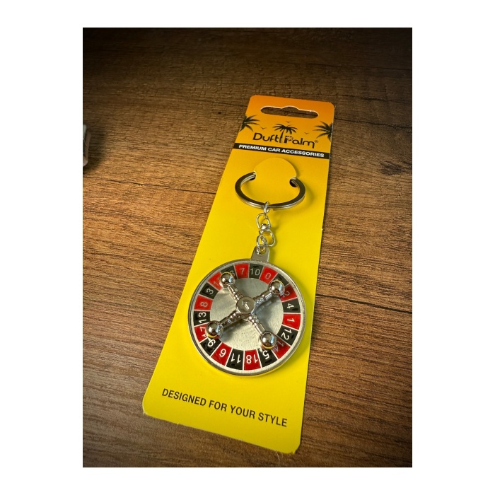 Rulet Çarkı Tasarımlı Şık Anahtarlık ve Aksesuar