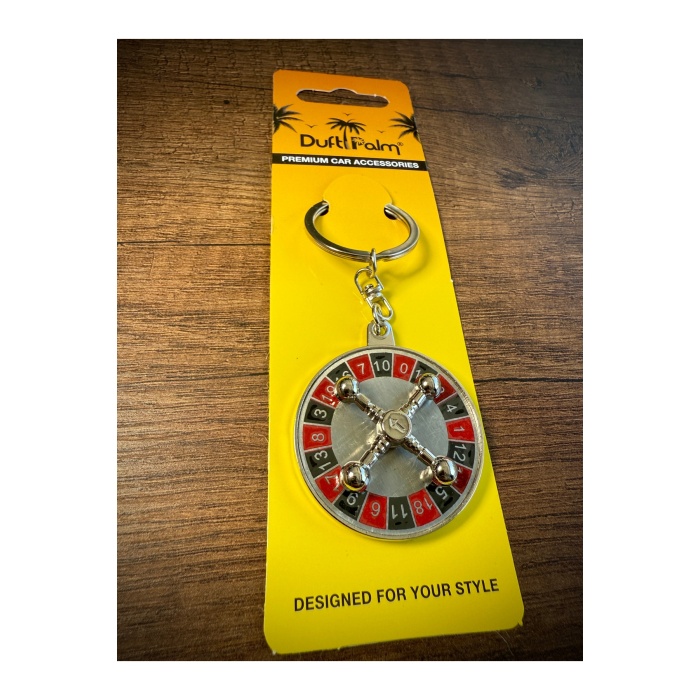 Rulet Çarkı Tasarımlı Şık Anahtarlık ve Aksesuar