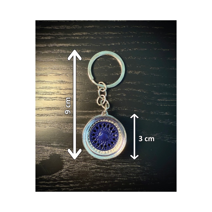 Lacivert Jant Tasarımlı Şık Anahtarlık ve Aksesuar