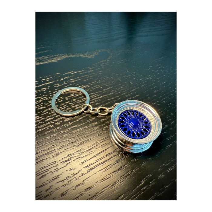 Lacivert Jant Tasarımlı Şık Anahtarlık ve Aksesuar