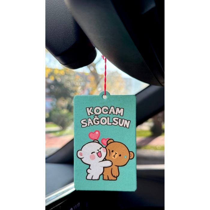 KOCAM SAĞOLSUN TASARIMLI EĞLENCELİ OTO KOKUSU VE HEDİYELİK ARAÇ AKSESUARI