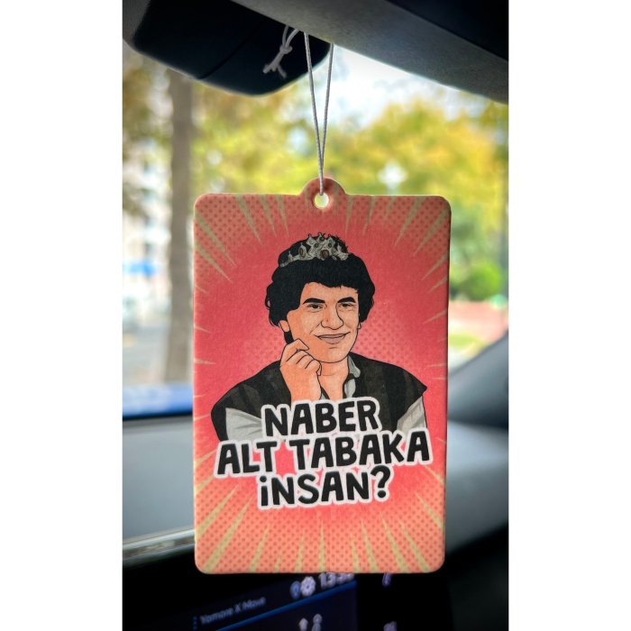 NABER ALT TABAKA İNSAN TASARIMLI KOMİK OTO KOKUSU VE ARAÇ AKSESUARI