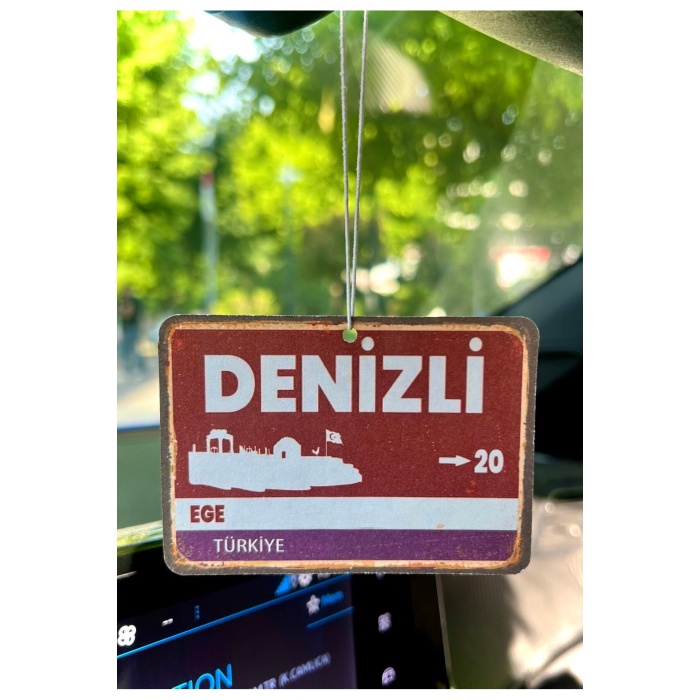 DENİZLİ Tabela Tasarımlı Dekoratif Araç Kokusu ve Aksesuarı