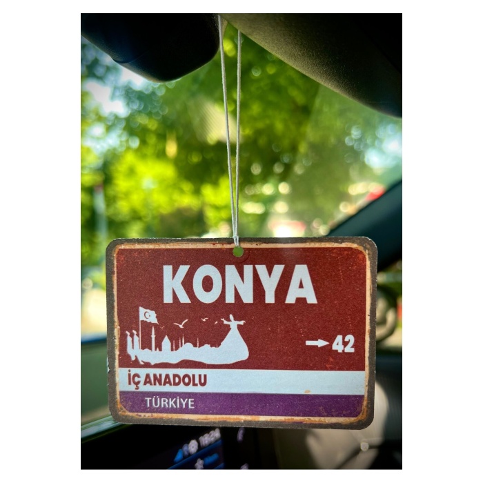 KONYA Tabela Tasarımlı Dekoratif Araç Kokusu ve Aksesuarı