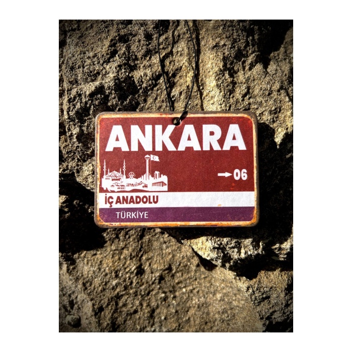 ANKARA Tabela Tasarımlı Dekoratif Araç Kokusu ve Aksesuarı