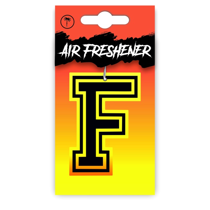 F Harf Tasarımlı Dekoratif Araç Kokusu ve Aksesuarı