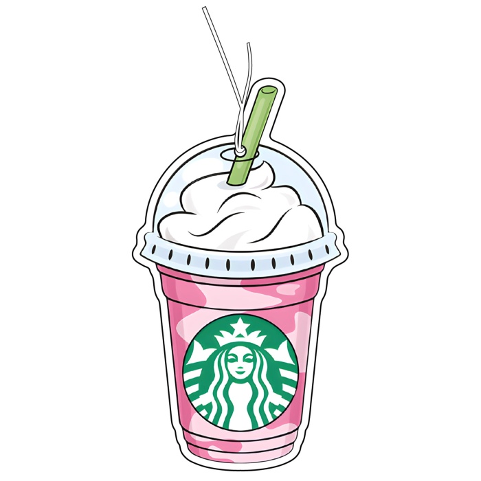 Starbucks Içecek Tasarımlı Sevimli Dekoratif Araç Kokusu Ve Aksesuarı