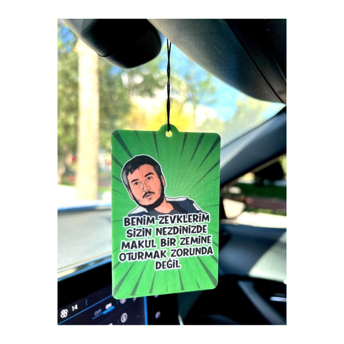 Gibi Yılmaz Benim Zevklerim Sizin Nezdinizde Tasarımlı Oto Kokusu Ve Aksesuarı (yenilenen Tasarım