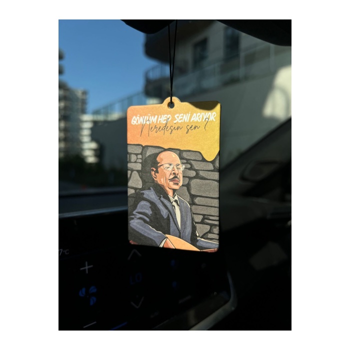 Neşet Ertaş Neredesin Sen Tasarımlı Dekoratif Oto Kokusu Ve Aksesuarı