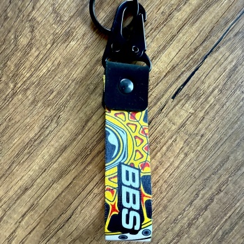 BBS Tasarımlı Kumaş Otomobil Motorsiklet Anahtarlık