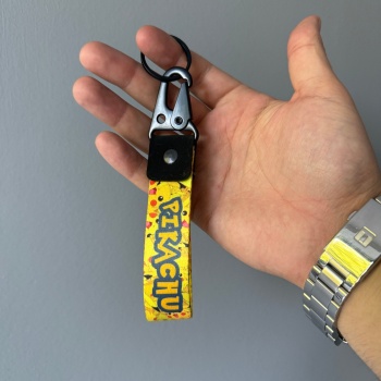 Pikaçu Tasarımlı Kumaş Otomobil Motorsiklet Anahtarlık