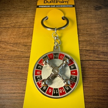 Rulet Çarkı Tasarımlı Şık Anahtarlık ve Aksesuar