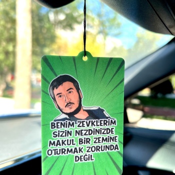 Gibi Yılmaz Benim Zevklerim Sizin Nezdinizde Tasarımlı Oto Kokusu Ve Aksesuarı (yenilenen Tasarım