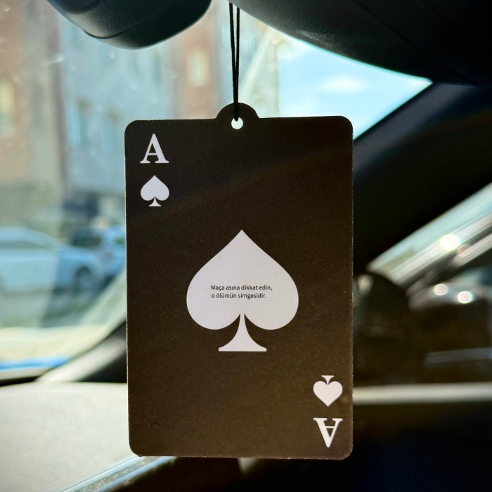 MAÇA AS TASARIMLI  ARAÇ KOKUSU