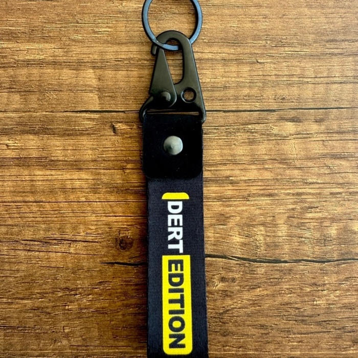 DERT EDITION Tasarımlı Kumaş Otomobil Motorsiklet Anahtarlık