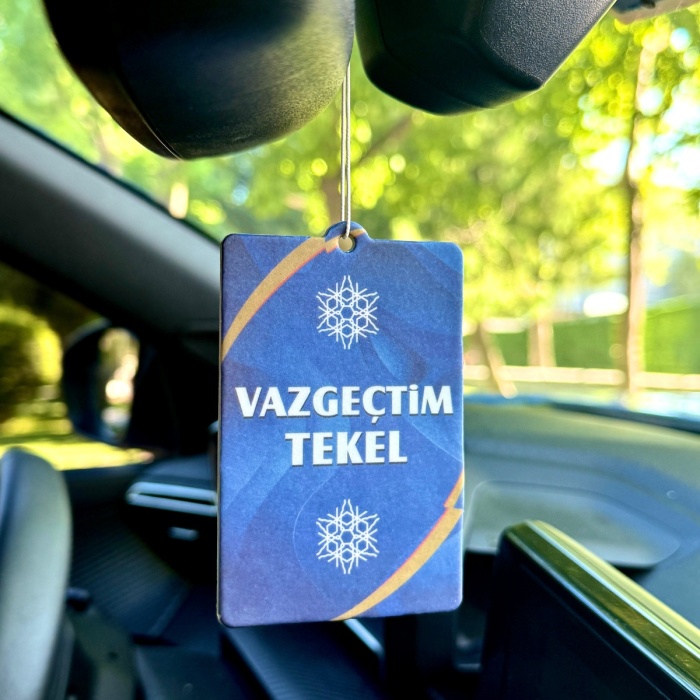 VAZGEÇTİM TEKEL TASARIMLI OTO KOKUSU DEKORATİF ARAÇ KOKUSU VE AKSESUARI