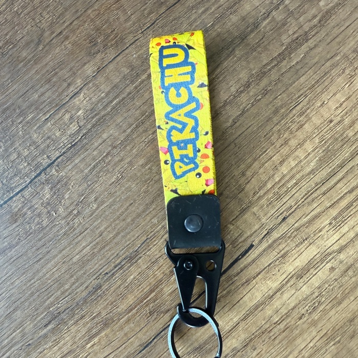 Pikaçu Tasarımlı Kumaş Otomobil Motorsiklet Anahtarlık