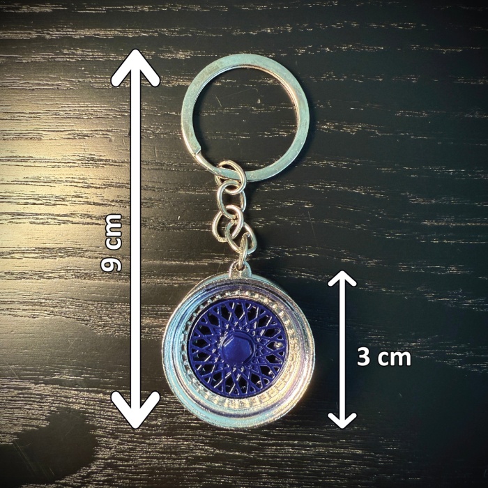 Lacivert Jant Tasarımlı Şık Anahtarlık ve Aksesuar