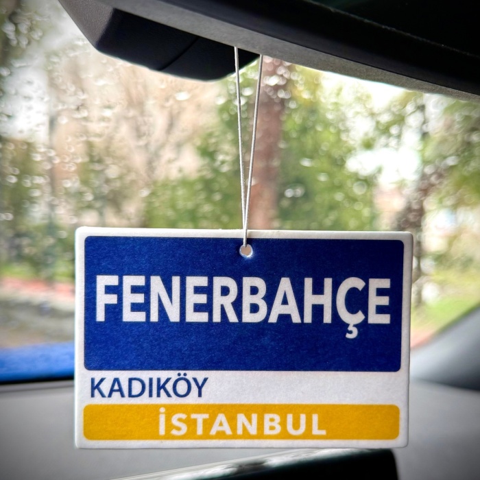 KADIKÖY SOKAK TABELASI TASARIMLI HAVALI ARAÇ KOKUSU VE OTO AKSESUARI