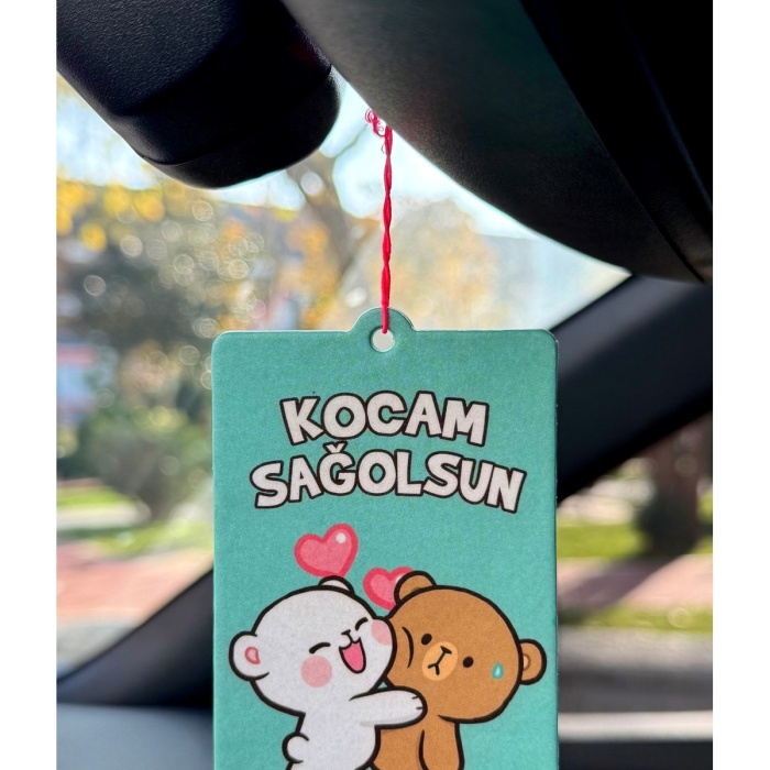 KOCAM SAĞOLSUN TASARIMLI EĞLENCELİ OTO KOKUSU VE HEDİYELİK ARAÇ AKSESUARI