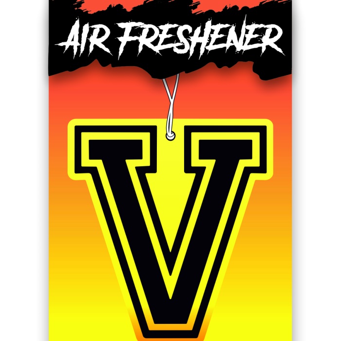 V Harf Tasarımlı Dekoratif Araç Kokusu ve Aksesuarı