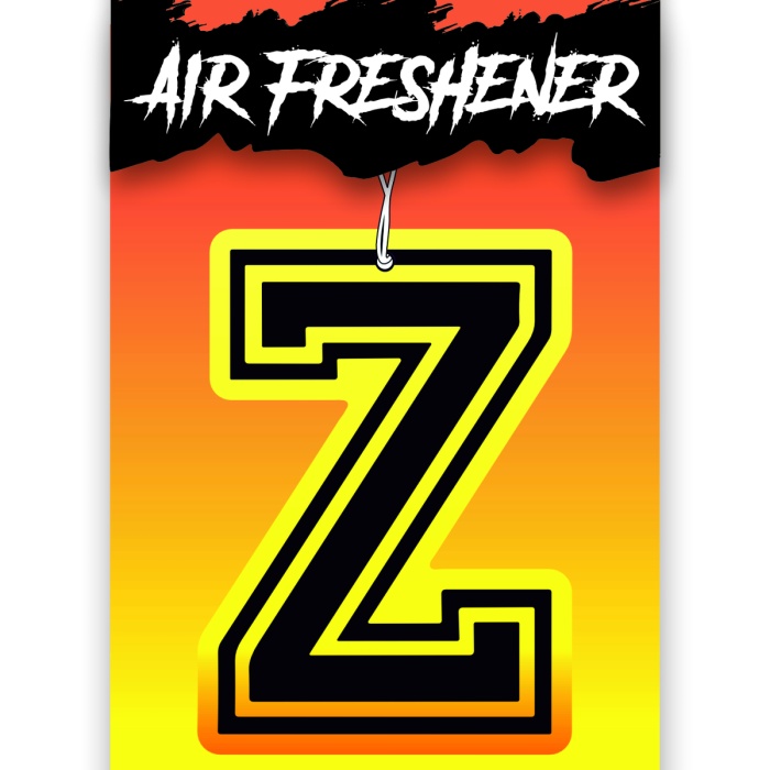 Z Harf Tasarımlı Dekoratif Araç Kokusu ve Aksesuarı