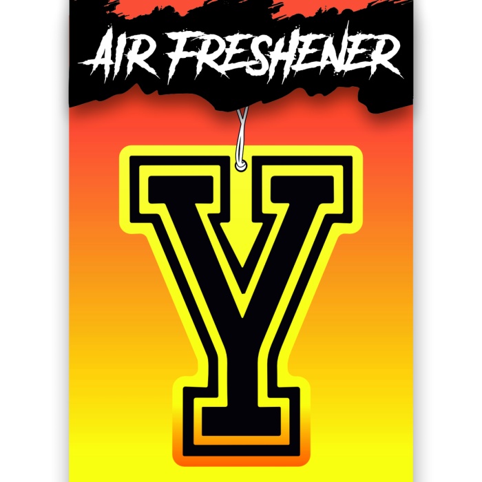 Y Harf Tasarımlı Dekoratif Araç Kokusu ve Aksesuarı