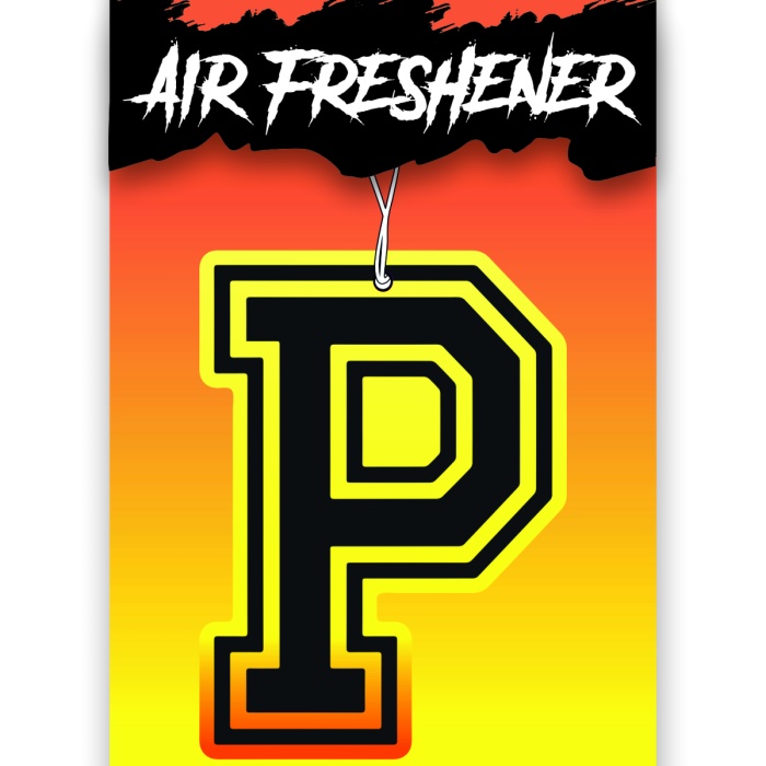 P Harf Tasarımlı Dekoratif Araç Kokusu ve Aksesuarı