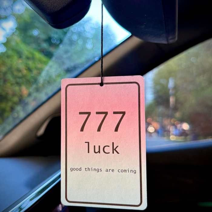 777 Aldım, Kabul Ettim, Luck, Good Things Are Coming Tasarımlı Cool Araç Kokusu Ve Aksesuarı
