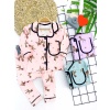 Ceylan Baskılı Düğme Kapamalı 2li Kız Erkek Bebek Pijama Takımı