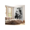 Friedrich Nietzsche Siyah Beyaz Dekoratif Duvar Örtüsü - Halısı-5963