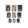 Çağdaş, Modern, Soyut Pastel 3 Lü Duvar Tabblo Seti-ah-8